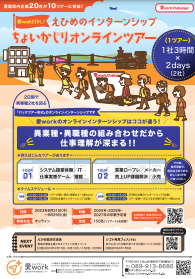 えひめのインターンシップちょいかじりオンラインツアー