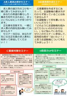 就職支援セミナー　広島わかものハローワーク