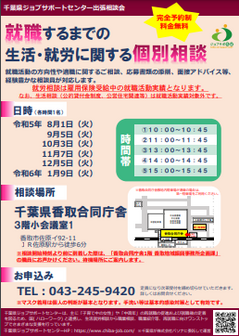 就職するまでの生活・就労に関する個別相談