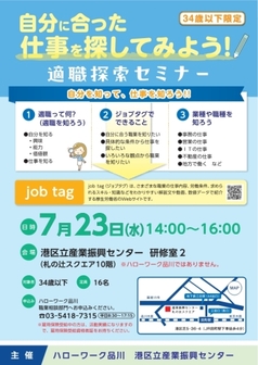 適職探索セミナー　ハローワーク品川