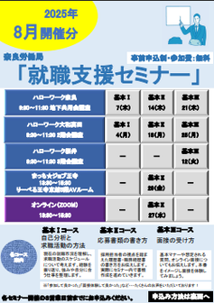 就職支援セミナー　奈良労働局