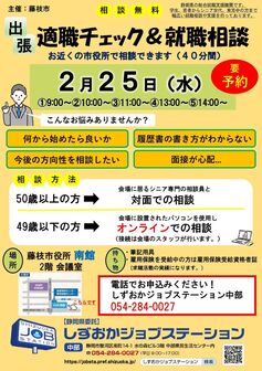 適職チェック＆就職相談　しずおかジョブステーション