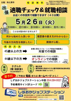 適職チェック＆就職相談　しずおかジョブステーション