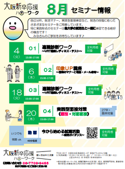 適職診断ワーク　大阪新卒応援ハローワーク