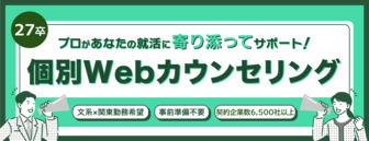 個別Webカウンセリング　doda新卒エージェント