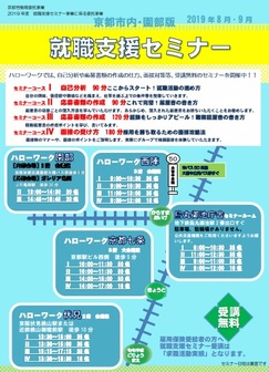 【京都市内・園部】就職支援セミナー　京都労働局