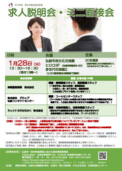 求人説明会・ミニ面接会