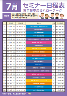 セミナー 東京新卒応援ハローワーク