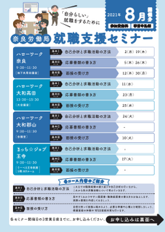 就職支援セミナー　奈良労働局