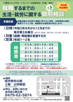 就職するまでの生活・就労に関する個別相談